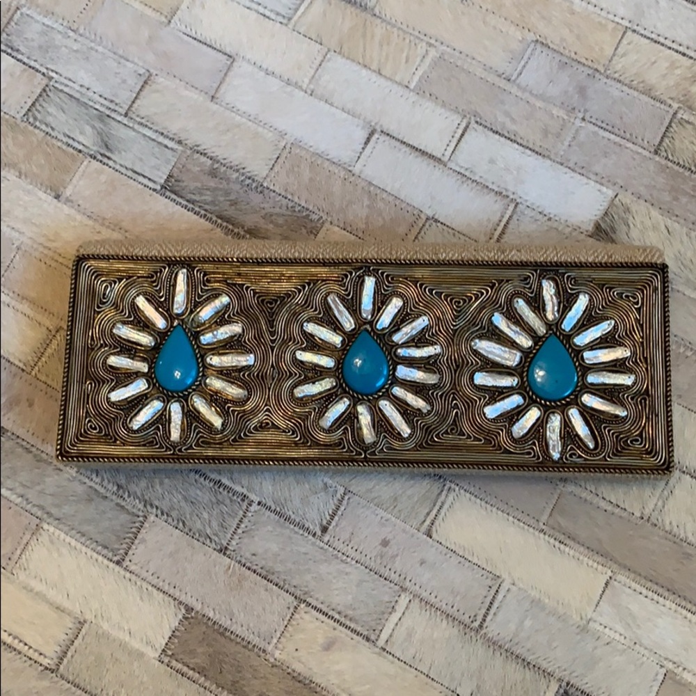 Vintage Meera Mahadevia clutch with strap